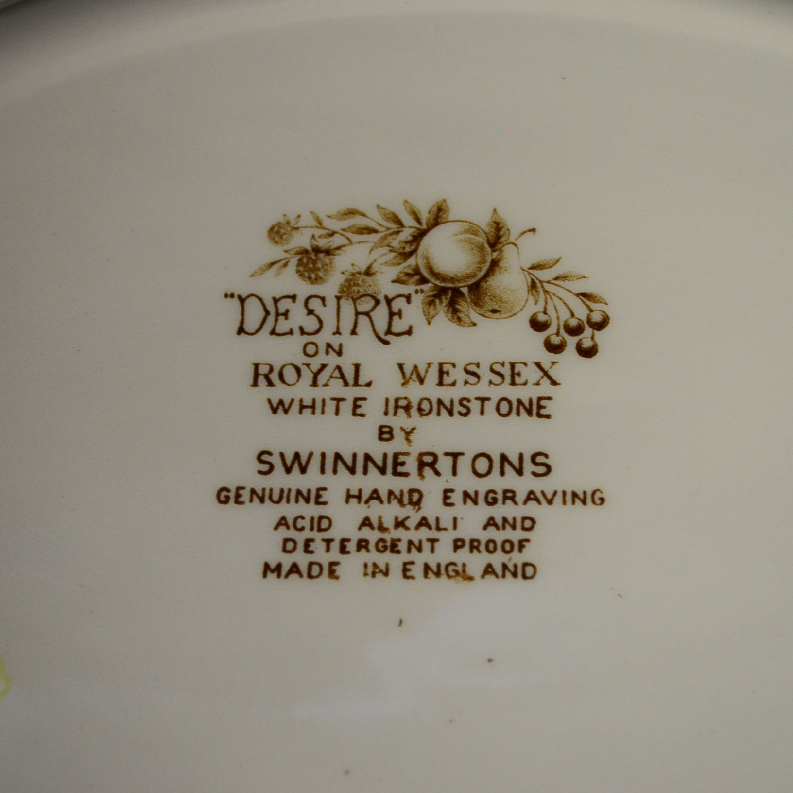 Royal Wessex "Desire" China Service Set