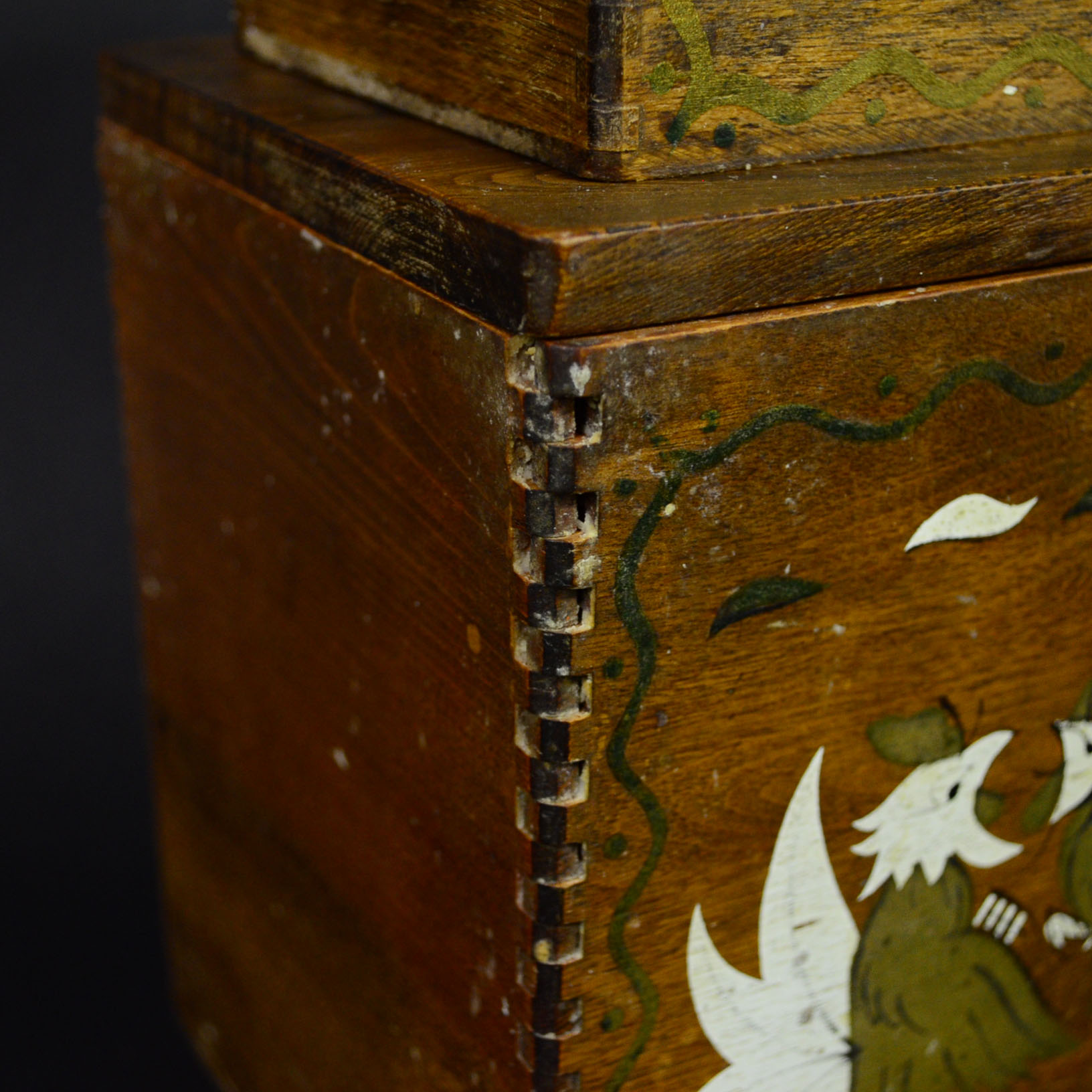 Collection of Wooden Canisters and Vintage Tin Bakeware