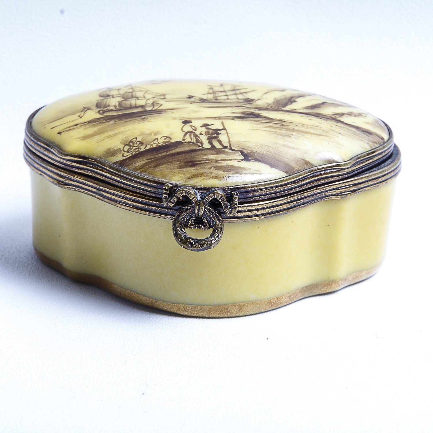 Louvre Museum Hand Painted Limoges Trinket Box