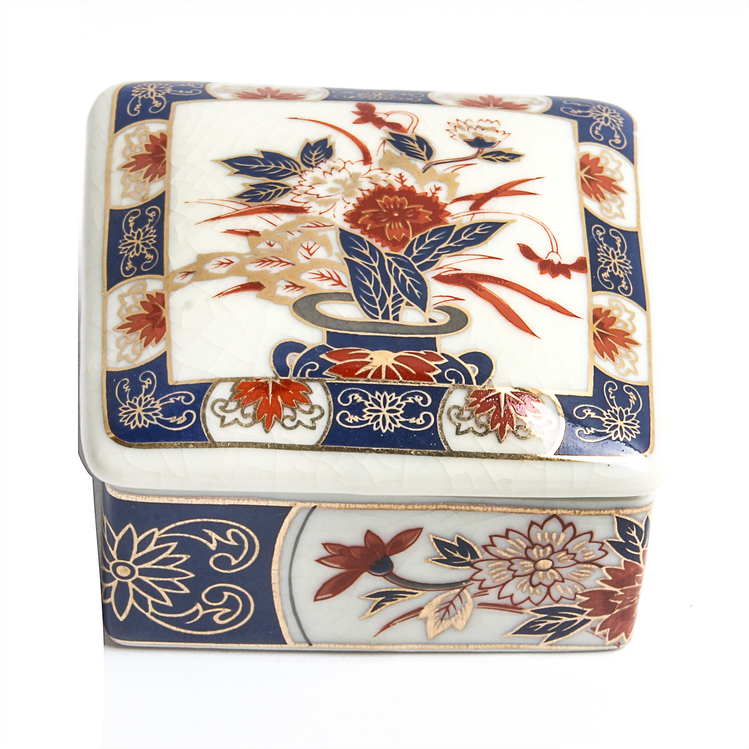 Imari Ware Japanese Trinket Box