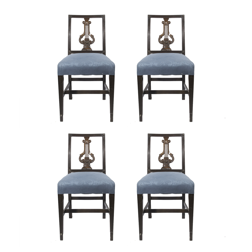 Set of Antique Continental Neoclassical Chairs