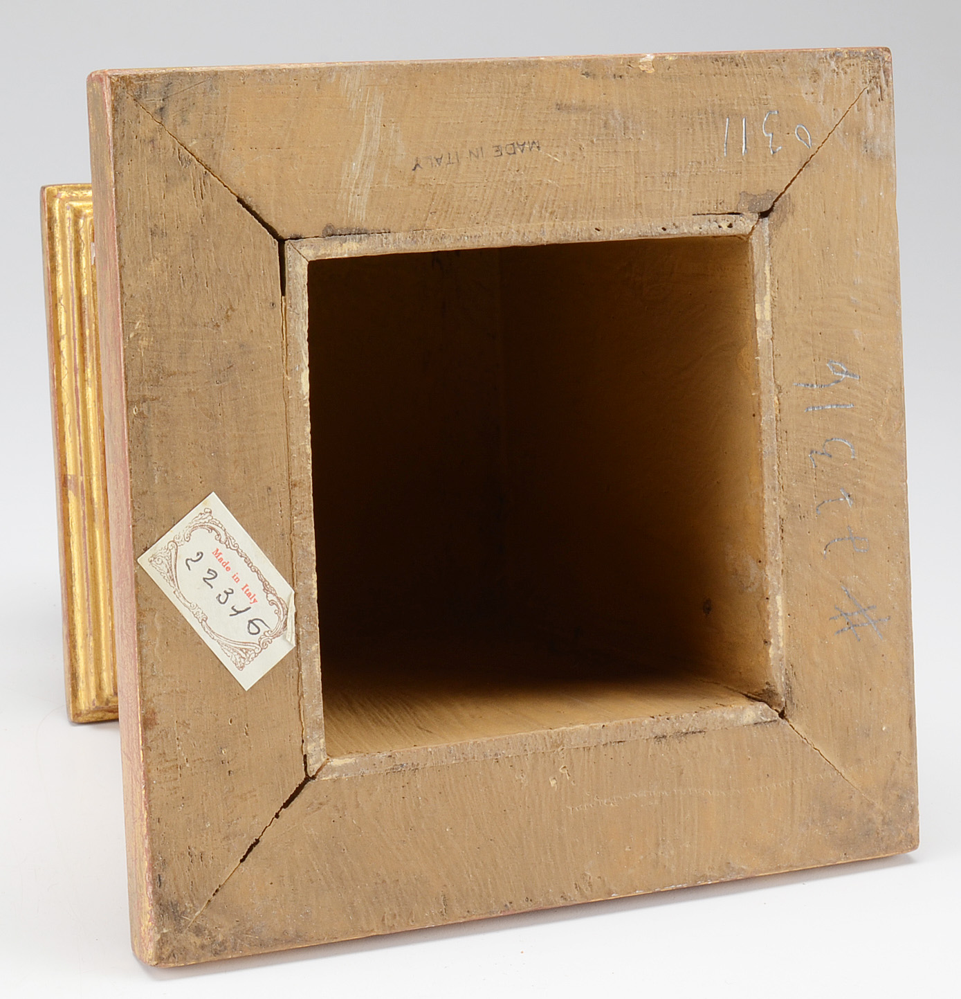 Italian Gold-Leafed and Mirrored Obelisk