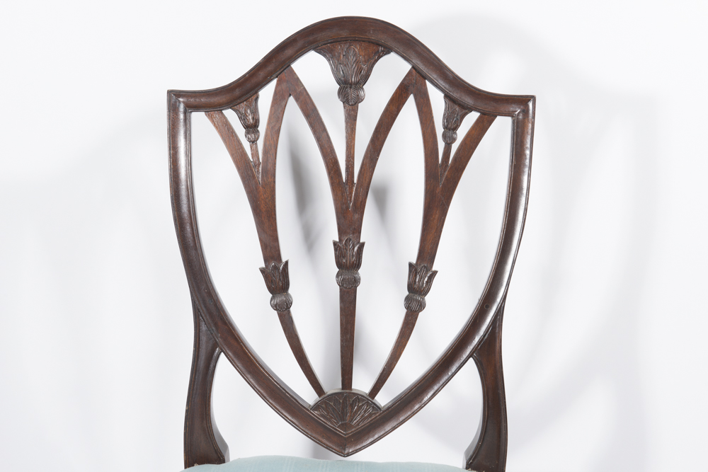 Antique Hepplewhite Style Shield Back Side Chair