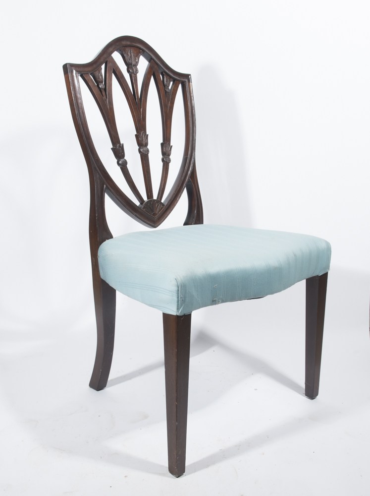 Antique Hepplewhite Style Shield Back Side Chair