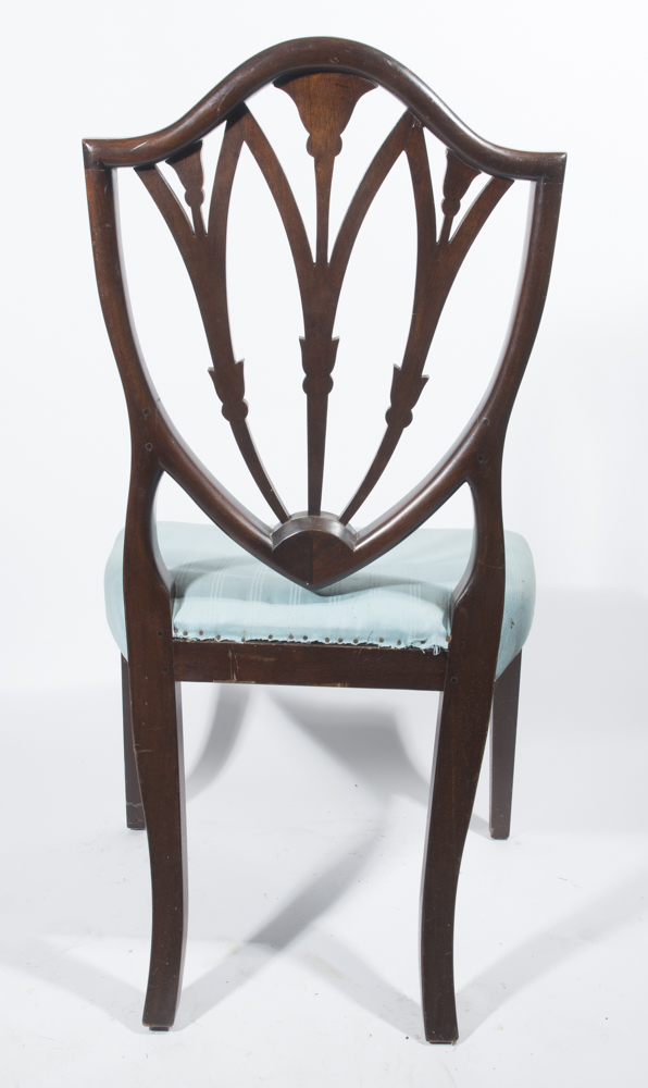 Antique Hepplewhite Style Shield Back Side Chair