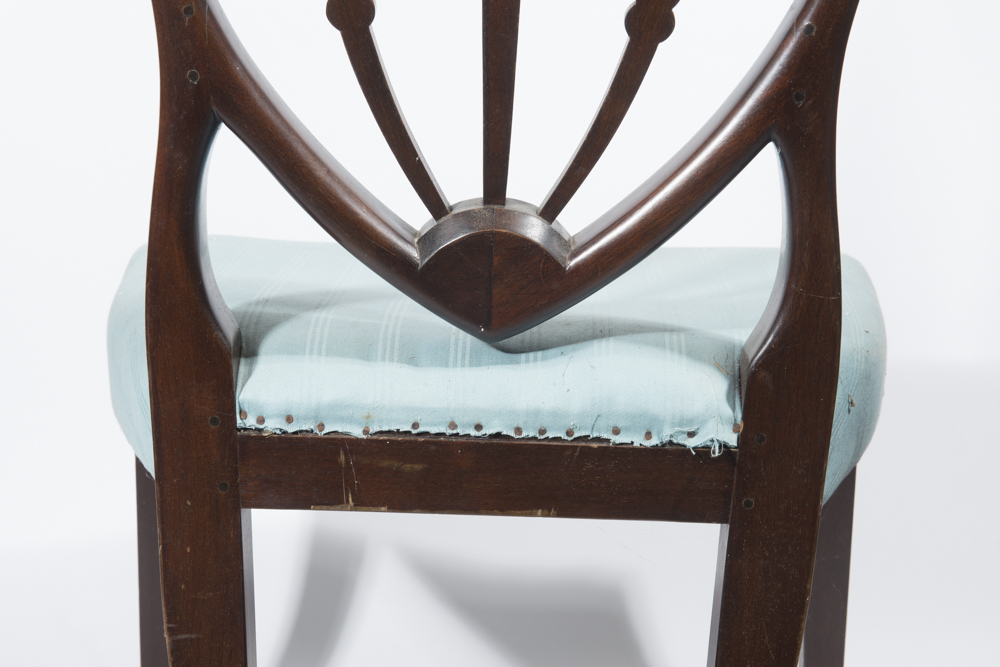 Antique Hepplewhite Style Shield Back Side Chair
