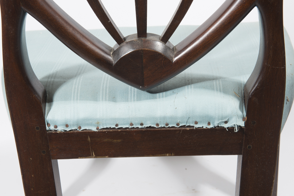 Antique Hepplewhite Style Shield Back Side Chair