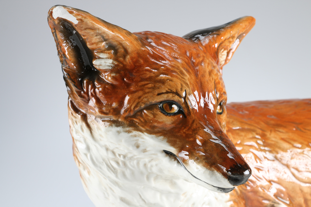 Ceramic Fox Figurine