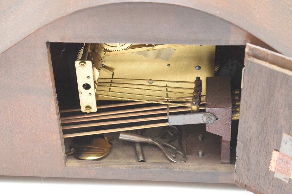 1930s Lauffer Art Deco Style Mantel Clock