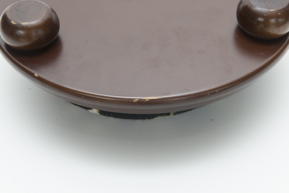 Antique Needlepoint Foot Stool