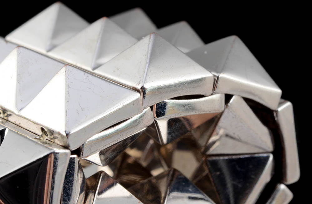 Two Silver Tone Bracelets