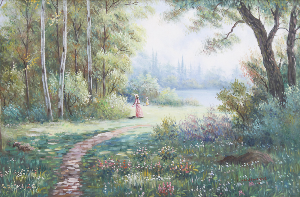 W. Hodges Signed Oil Painting