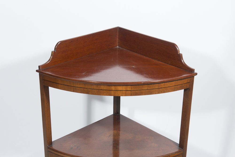 Sheraton Mahogany Corner Wash Stand