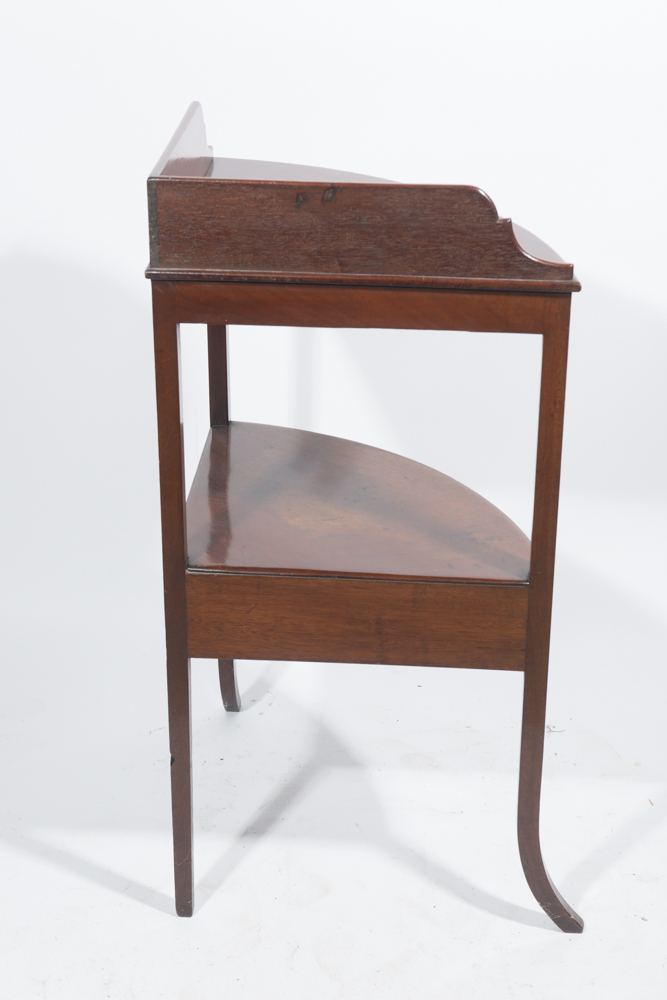 Sheraton Mahogany Corner Wash Stand