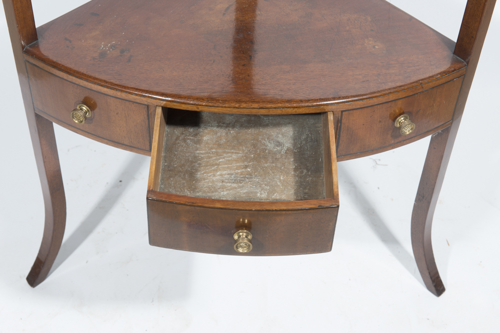 Sheraton Mahogany Corner Wash Stand