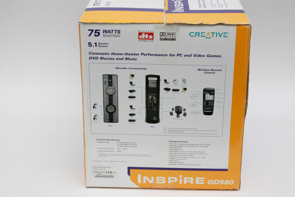 Creative Inspire GD580 Surround Sound Speakers