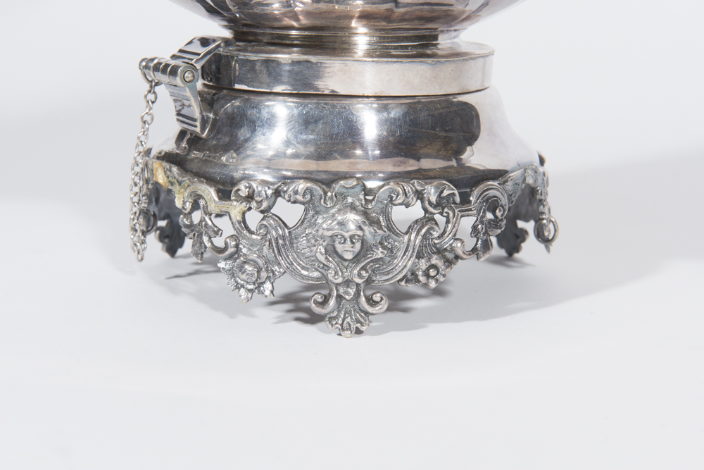 English Melon Form Silverplate Tea Service