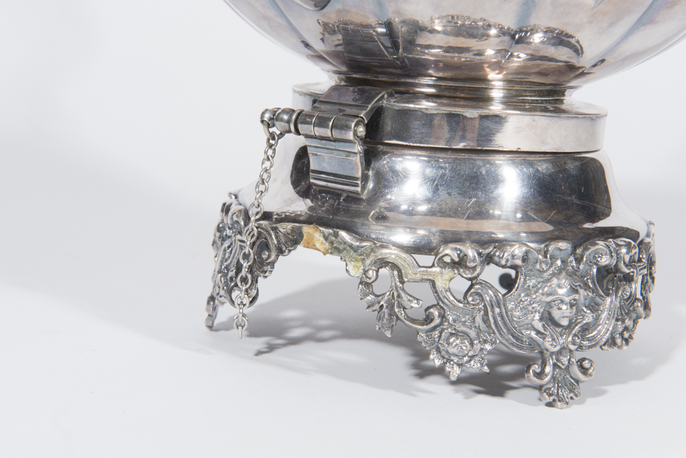 English Melon Form Silverplate Tea Service