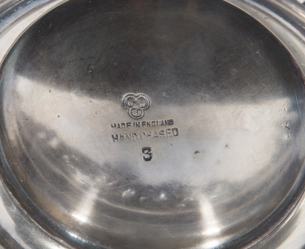 English Melon Form Silverplate Tea Service