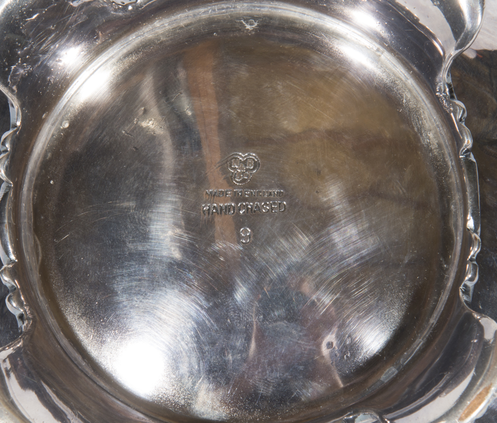 English Melon Form Silverplate Tea Service