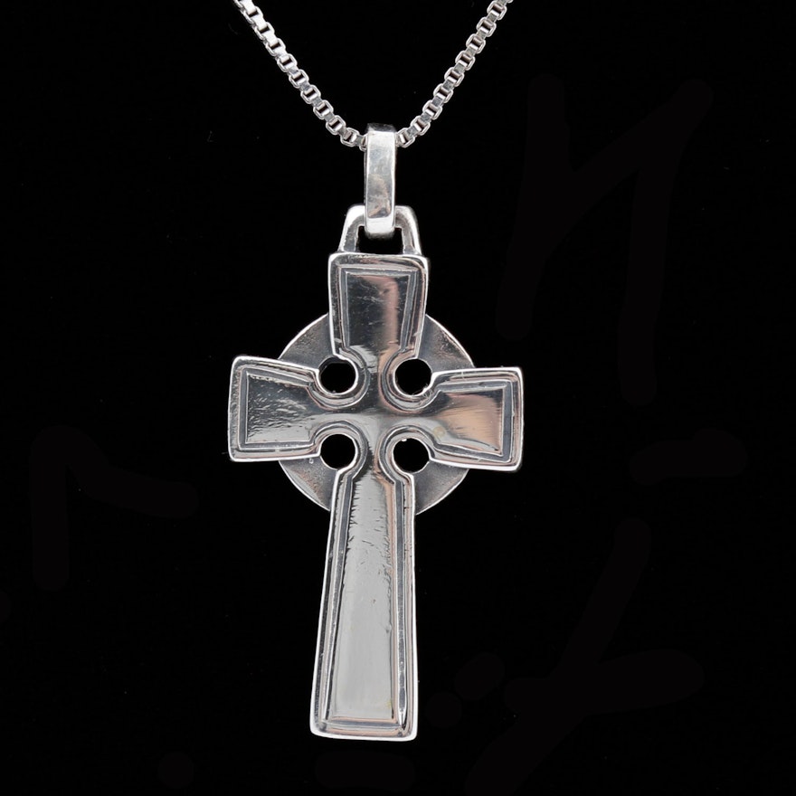 James Avery Sterling Silver Cross Pendant Necklace