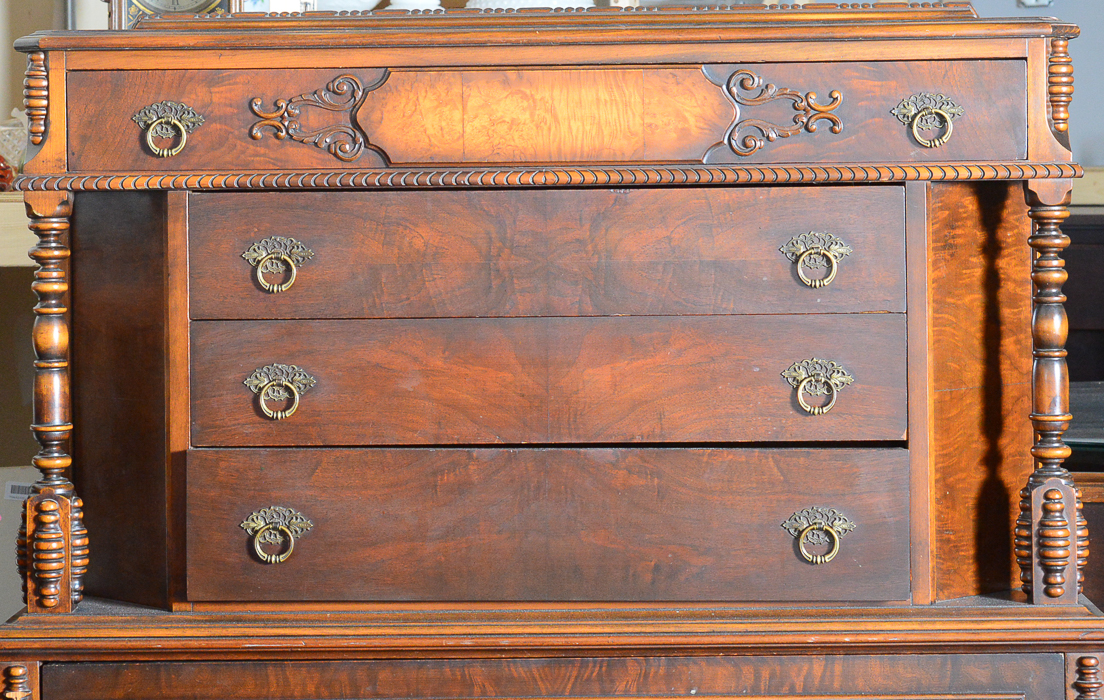 The Continental Furniture Co. Burled Spanish Walnut Chest