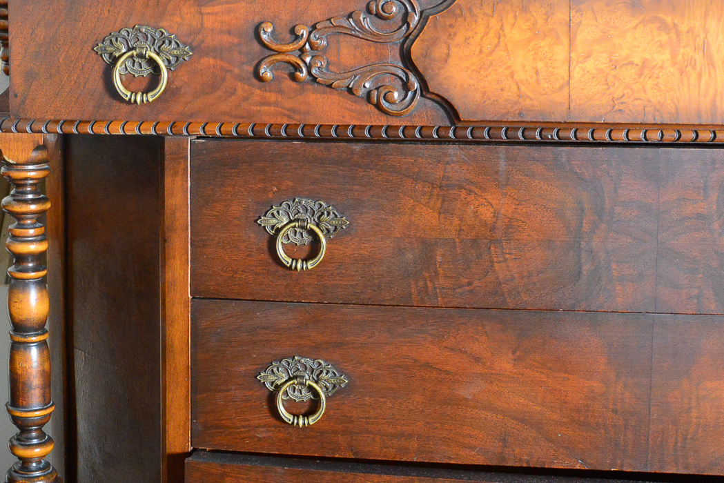 The Continental Furniture Co. Burled Spanish Walnut Chest