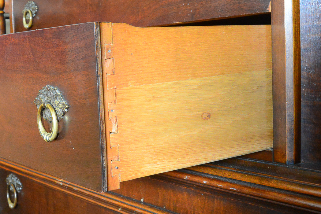 The Continental Furniture Co. Burled Spanish Walnut Chest