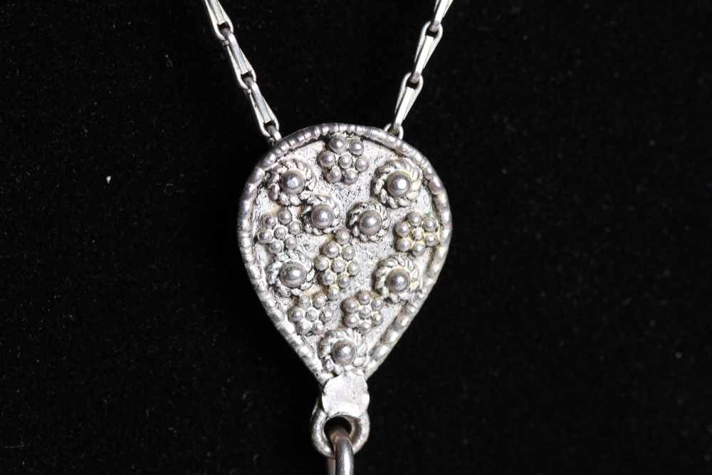 Israeli Sterling Silver Pendant Necklace