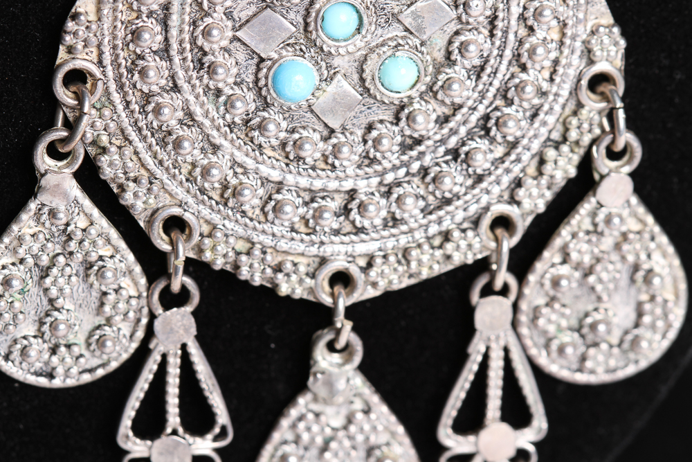 Israeli Sterling Silver Pendant Necklace