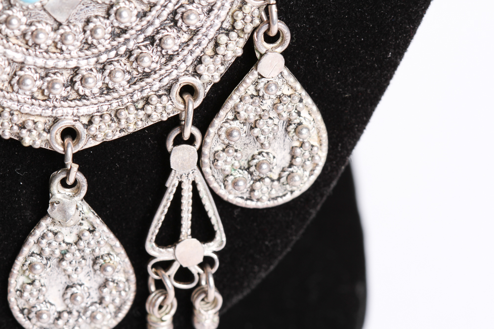 Israeli Sterling Silver Pendant Necklace