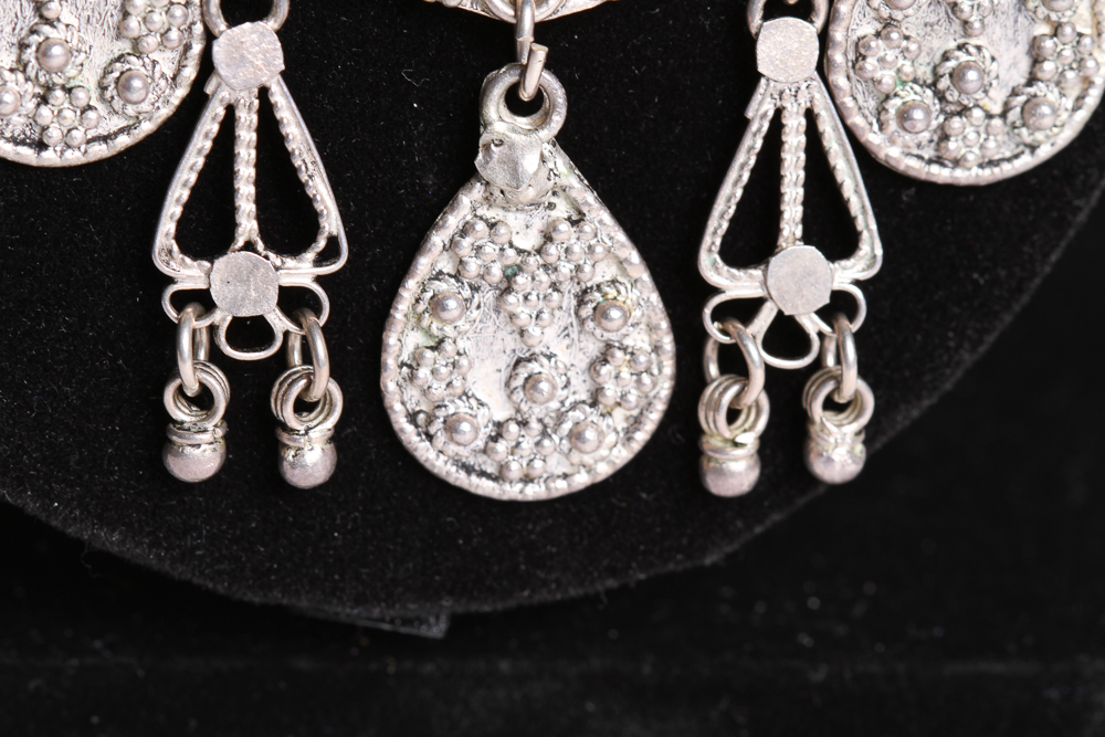 Israeli Sterling Silver Pendant Necklace