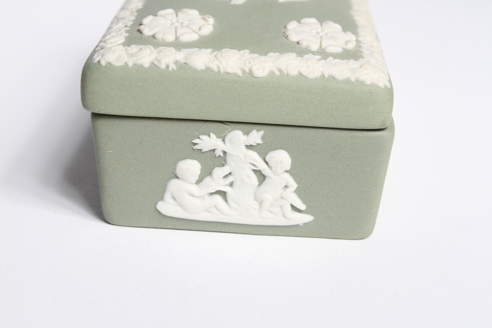 Green Wedgwood Trinket Box