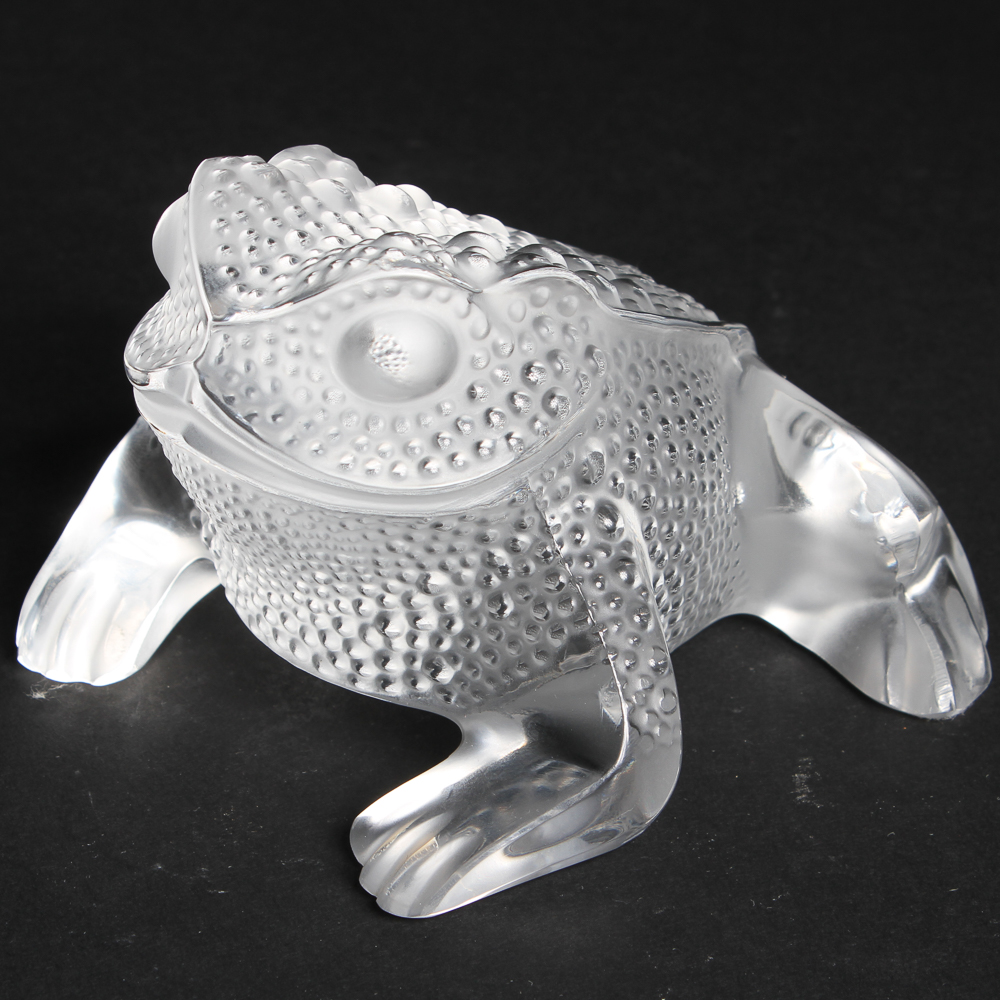 Lalique "Gregoire" Crystal Toad