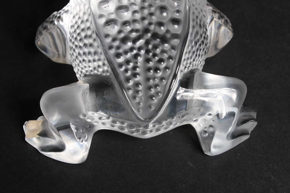 Lalique "Gregoire" Crystal Toad