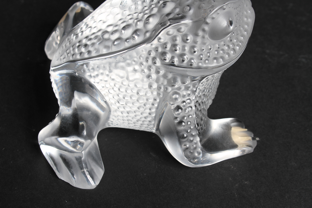 Lalique "Gregoire" Crystal Toad
