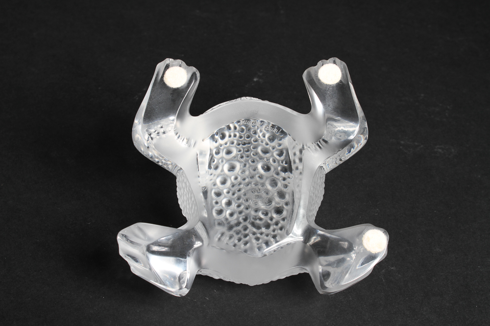 Lalique "Gregoire" Crystal Toad