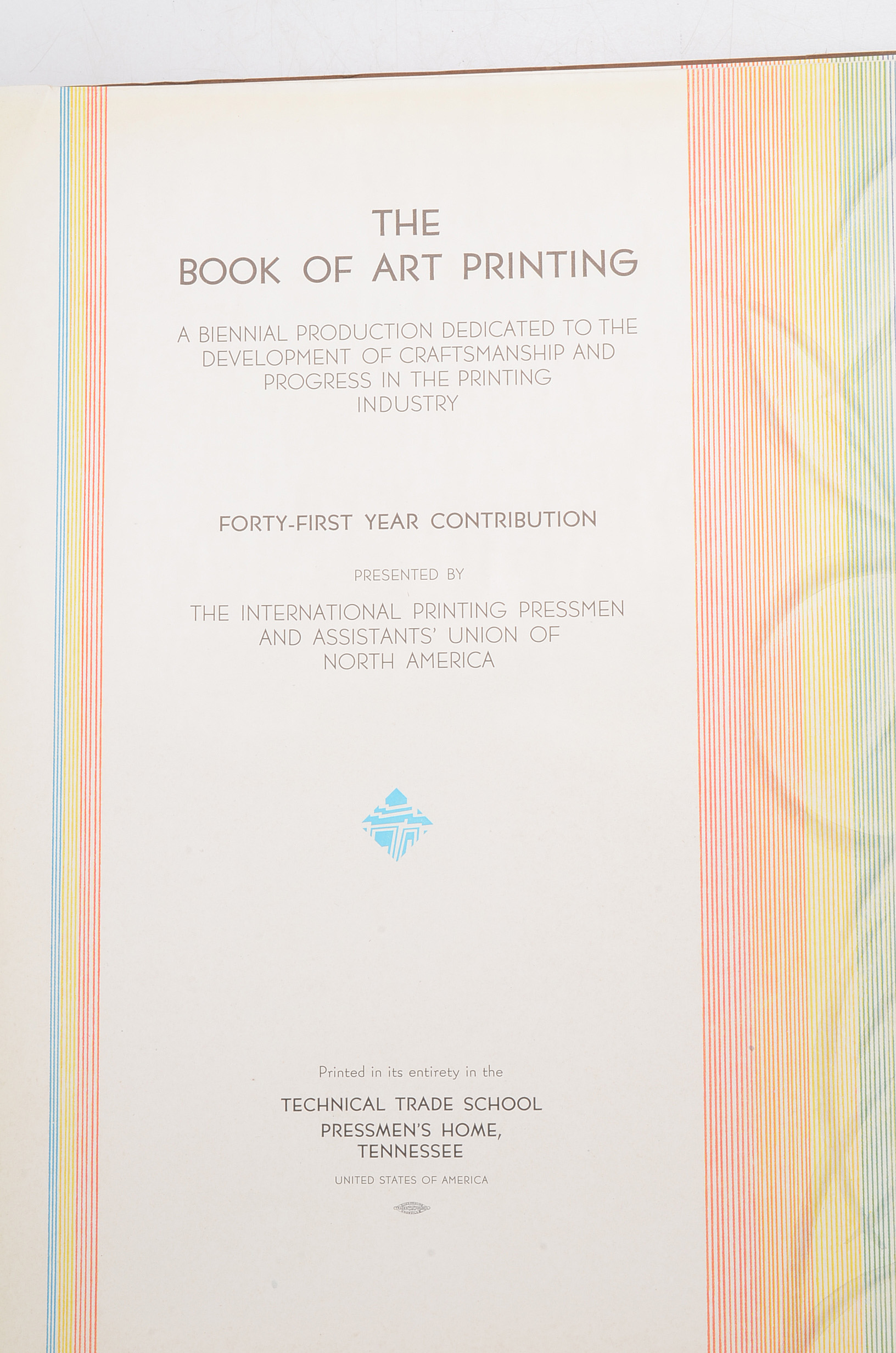 1930 "The Book of Art Printing"
