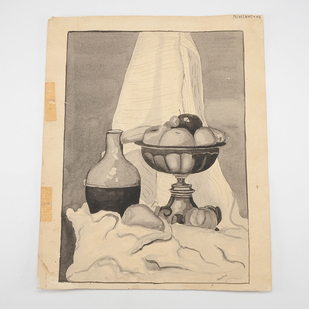 Margaret Wenstrup Original Ink Wash Still Life