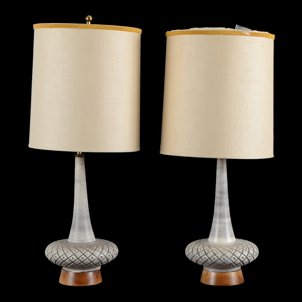 Mid Century Ceramic Table Lamps