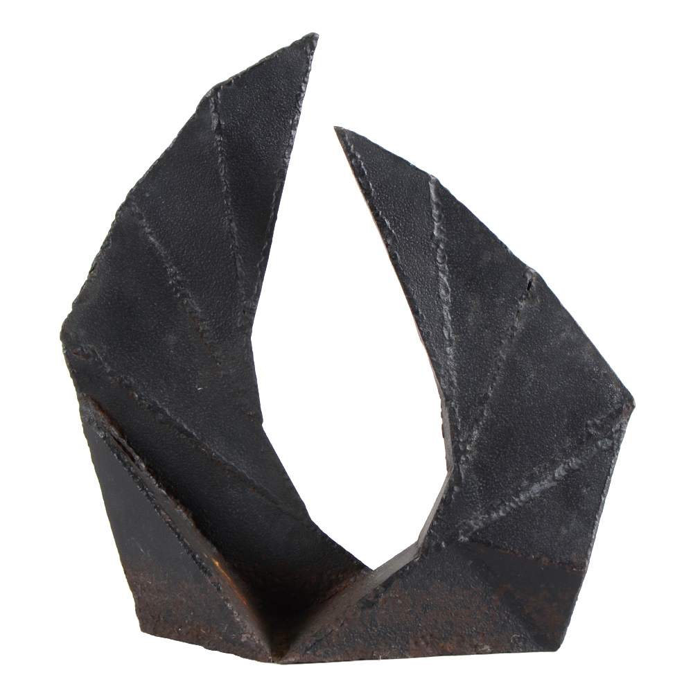 Brutalist  Abstract Iron Sculpture