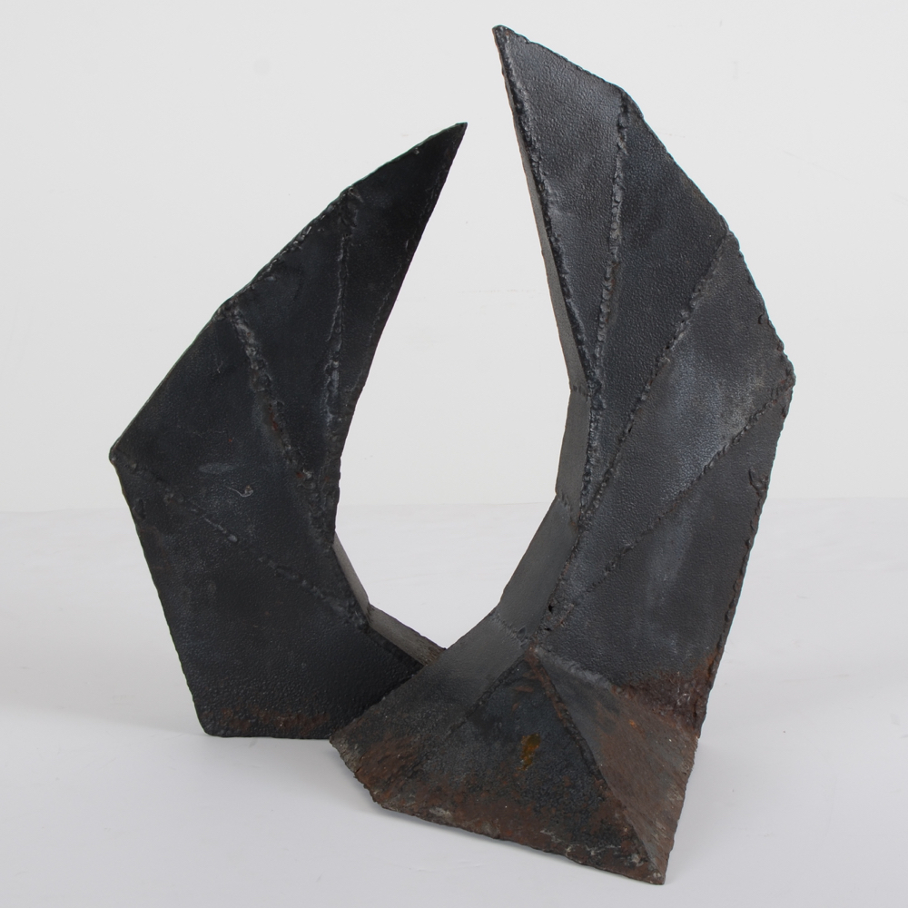 Brutalist  Abstract Iron Sculpture