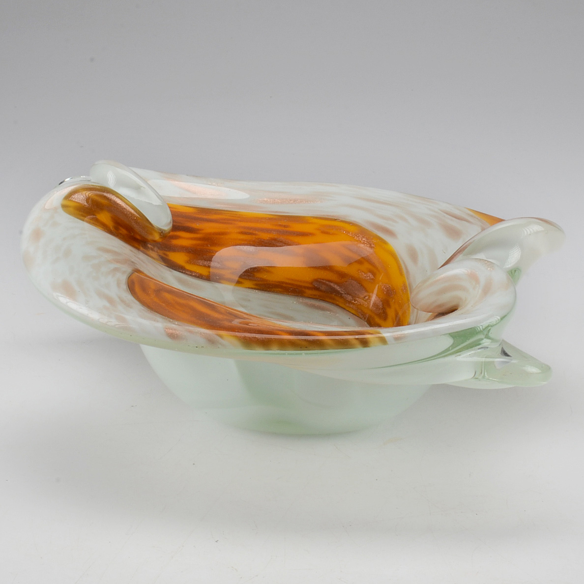 Murano Style Blown Glass Bowl
