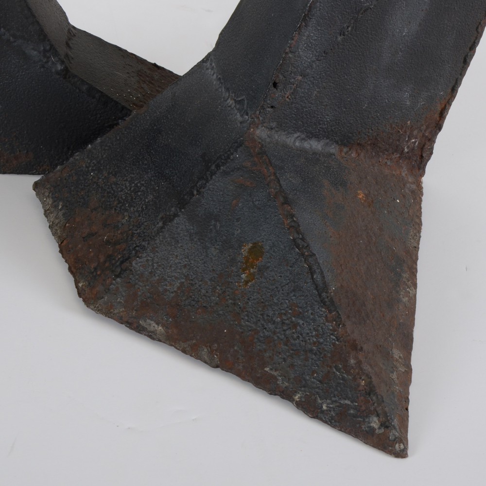 Brutalist  Abstract Iron Sculpture