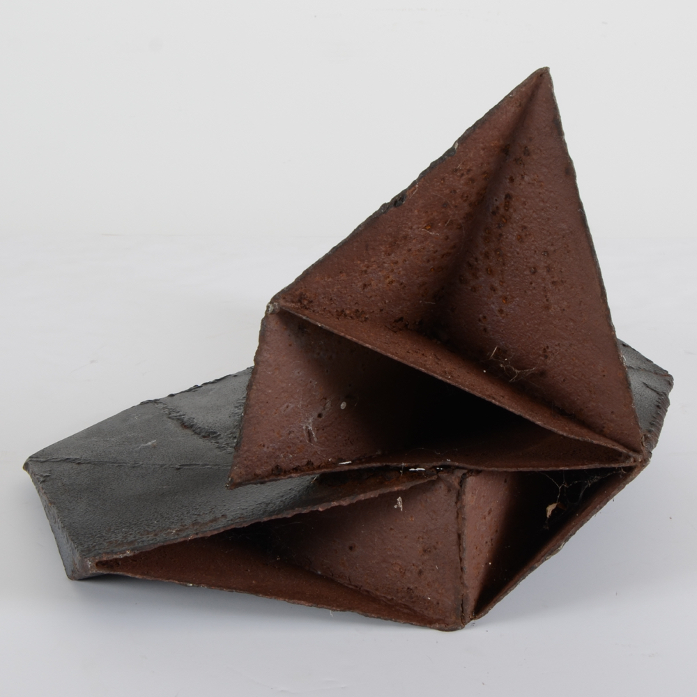 Brutalist  Abstract Iron Sculpture