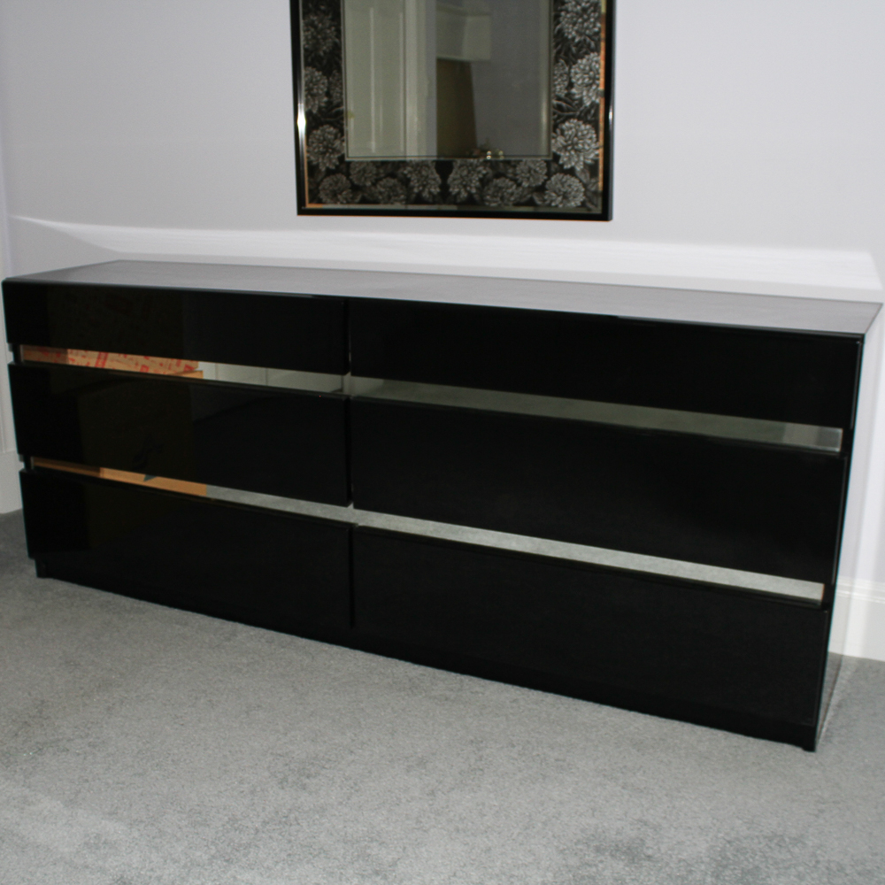 "Millennium" Contemporary Black Dresser