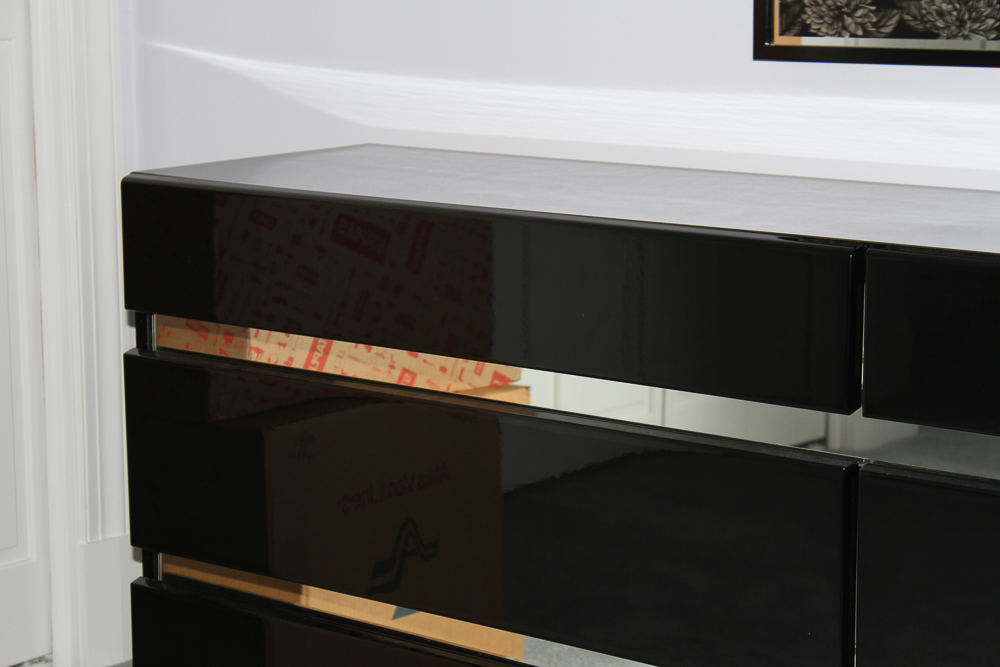 "Millennium" Contemporary Black Dresser