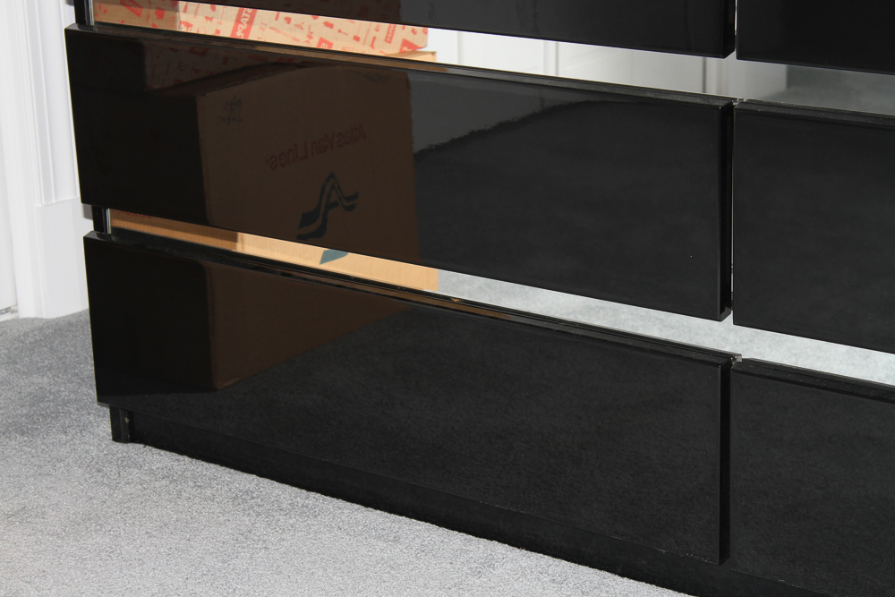 "Millennium" Contemporary Black Dresser