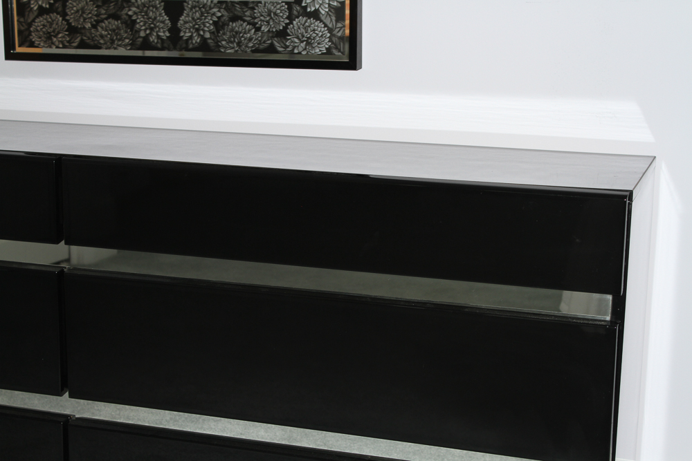 "Millennium" Contemporary Black Dresser