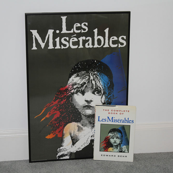 "Les Misérables" Poster and Book